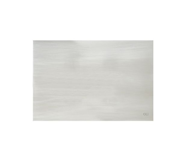 Decorative inspection plate brushed stainless steel