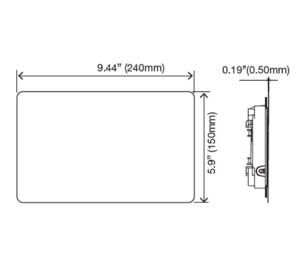 Decorative inspection plate brushed stainless steel